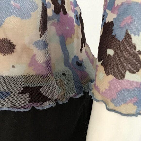 Bundle VTG Bra blue Christian Dior ( C ) + transparent mesh top MEXX - Picture 4 of 10